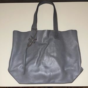 Frye Gray Leather Tote Bag